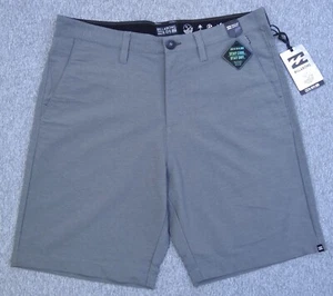 New Billabong Surftrek Wick Gray REG LENGTH Hybrid Men's Walk Short RSHRT-562 - Picture 1 of 5