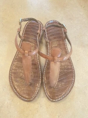 Sam Edelman GIGI Women's Leather thong Flat Sandals Size 7M EUC - Image 1 of 4
