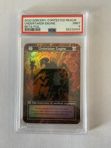 2023 Sorcery Contested Realm Beta Foil Elite Undertaker Engine PSA 9 #3404 - Bild 1 von 2