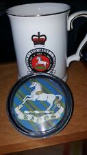 Kings Regiment Liverpool Vintage Mug & Glass Paperweight military 