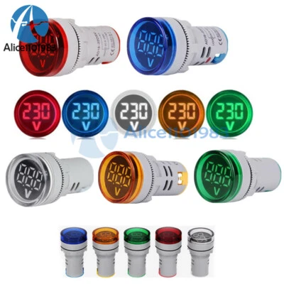 22MM Mini LED Voltmeter Digitalanzeige Spannungsmesser Volttester DC 6-100V - Bild 1 von 4