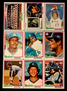SEATTLE MARINERS 1978 TOPPS 25 CARD TEAM SET! - Picture 1 of 3