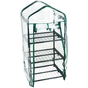 Gewächshaus Treibhaus Folie Frühbeet Pflanzenhaus Foliengewächshaus Regal Garten - Bild 1 von 5