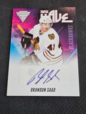 2011-12 PANINI TITANIUM BRANDON SAAD #48 NEW WAVE AUTO AUTOGRAPH