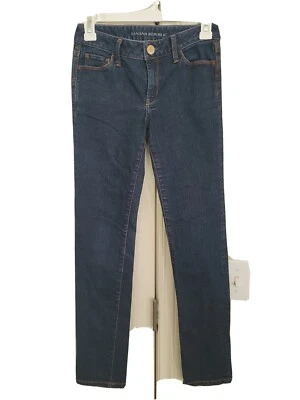 Banana Republic Womens Size 24P ***READ Skinny Ankle Dark Wash Denim Jeans - Image 1 of 4