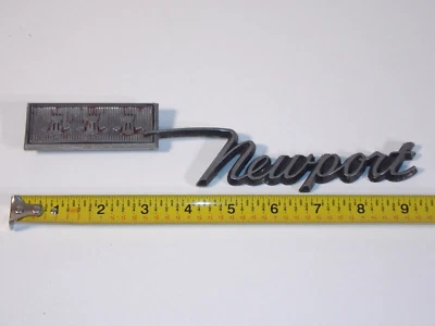 Vintage 1967 Chrysler Newport Quarter Panel Emblem Script OEM 2783583 - Image 1 of 3