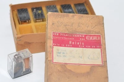 Kammrelais / Klappanker-Relais von RFT Typ TGL200-3796 / NSF30.5-40, 40 V, NOS - Image 1 of 4