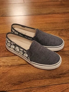 Keds Dream Foam Gray Floral Print Shoes Women’s Sz 6 Worn Once - Picture 1 of 9