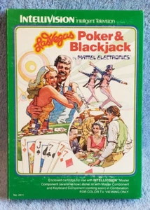 Videojuego completo Mattel Intellivision 1979 póker y blackjack las vegas de colección - Imagen 1 de 4