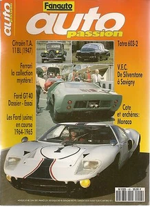 AUTO PASSION 48 RÜCKENLEHNE 25P FORD GT40 TATRA 603 2 CITROEN TA 11 BL 47 FRANKLIN - Bild 1 von 2