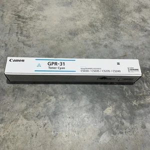 Tóner original Canon GPR-31 cian OEM C5030 C5035 C5235 C5240 sellado de fábrica nuevo - Imagen 1 de 7