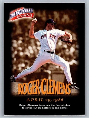 1997-98 Fleer Million Dollar Moments #12 Roger Clemens - Image 1 of 2