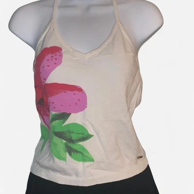 Top halter floral vintage Y2K Tommy Hilfiger - talla M Foto 1 de 4