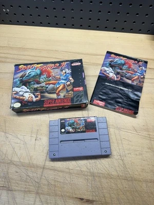 Street Fighter II Super Nintendo SNES 1992 Caja Manual SIN BANDEJA Foto 1 de 4