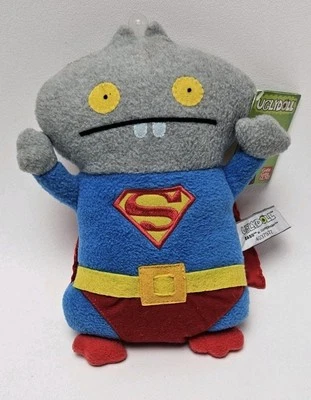 Uglydoll BABO As SUPERMAN 10" brinquedo de pelúcia de pelúcia com etiqueta Gund 2013 - Imagem 1 de 4