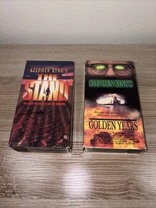 Stephen King’s The Stand 2-Tape VHS Set + Golden Years 2-Tape VHS Set - Picture 1 of 9