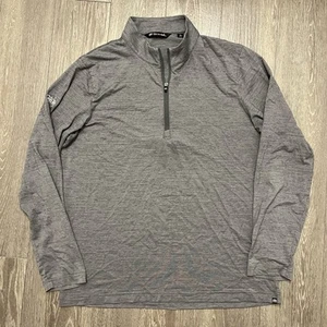 Travis Mathew Pullover Mens Large Gray 1/4 Zip Jacket Golf Performance Adult - Picture 1 of 13