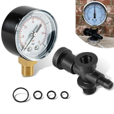 DEX2400S Filter Air Relief Gauge Adapter Assembly Set for Hayward Pool Filters - Image 1 of 4