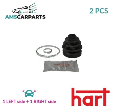 CV JOINT BOOT KIT PAIR FRONT LEFT WHEEL SIDE 448 364 HART 2PCS NEW - Image 1 of 4