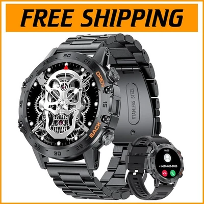Bluetooth Smart Watch for Men with Heart Rate & SpO2 Monitor – Tactical Elegance - Image 1 of 4