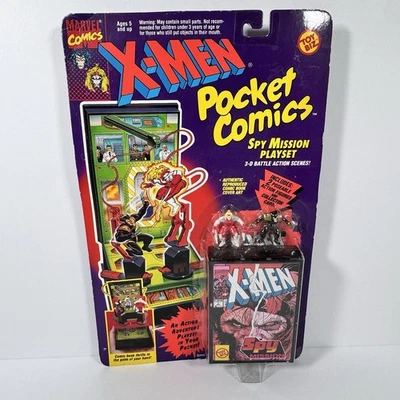 Toy Biz Pocket Comics Marvel X-Men Spy Mission 1994 juego  Foto 1 de 3