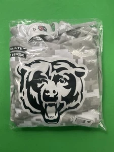 CHICAGO BEARS Men’s Nike 2024 Salute To Service Arctic Camo Hoodie Large NWT - Picture 1 of 4