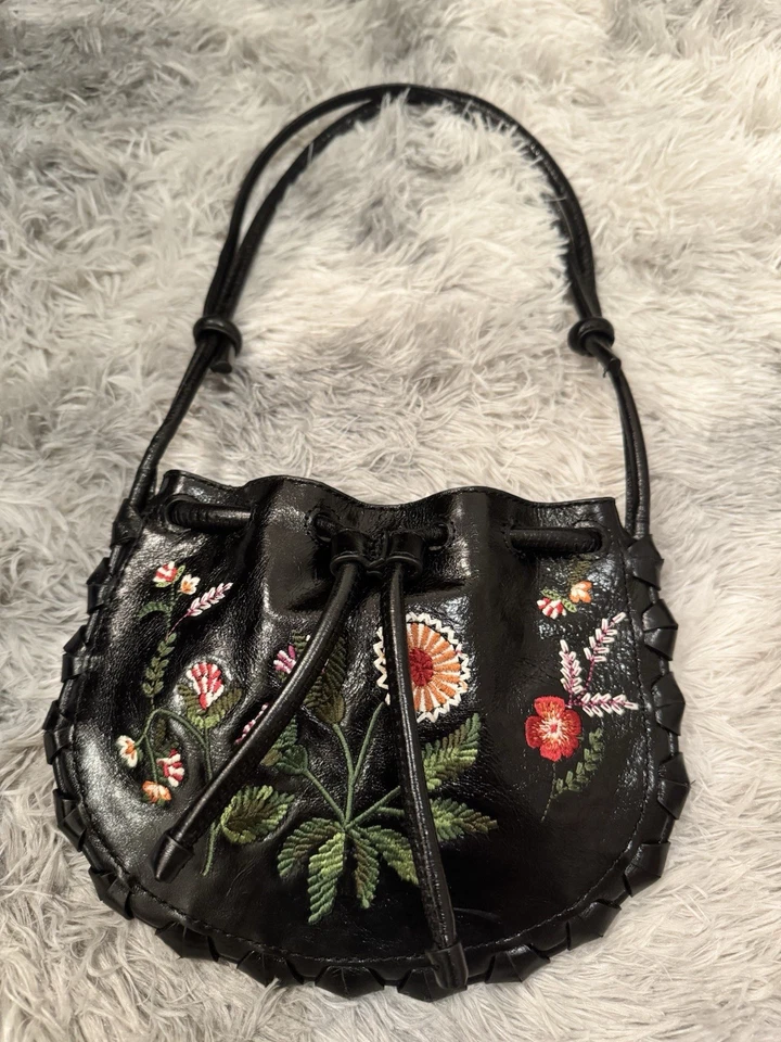 Mini Leather Cowboy Bucket Bag - Image 1 of 4