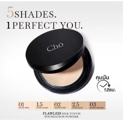 Cho Flawless Silk Touch Powder New Formula Compact with Foundation 12 g - Image 1 of 4