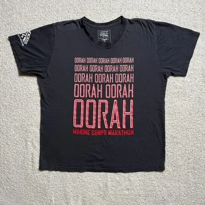 Camisa Brooks MCM para hombre Maratón del Cuerpo de Marines de Estados Unidos 2016 negra pequeña Top Foto 1 de 4