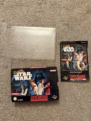 Super Star Wars SNES Super Nintendo Box And Manual Only - Image 1 of 4