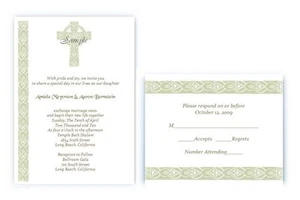 100 Personalized Custom Irish Celtic Bridal Wedding Invitations Set - Picture 1 of 1