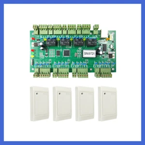 4 Doors Access Control Board Access Control Panel+4 RFID Readers+Free Software - Picture 1 of 21