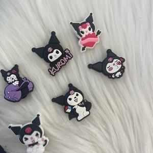Set Of 10 Kuromi Shoe Charms Hello Kitty Friend New - Picture 1 of 4
