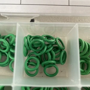 10 Pieces O ring Oil Seal Washer Green 5/16”x1/16” Or 7.65x1.78mm - Picture 1 of 2