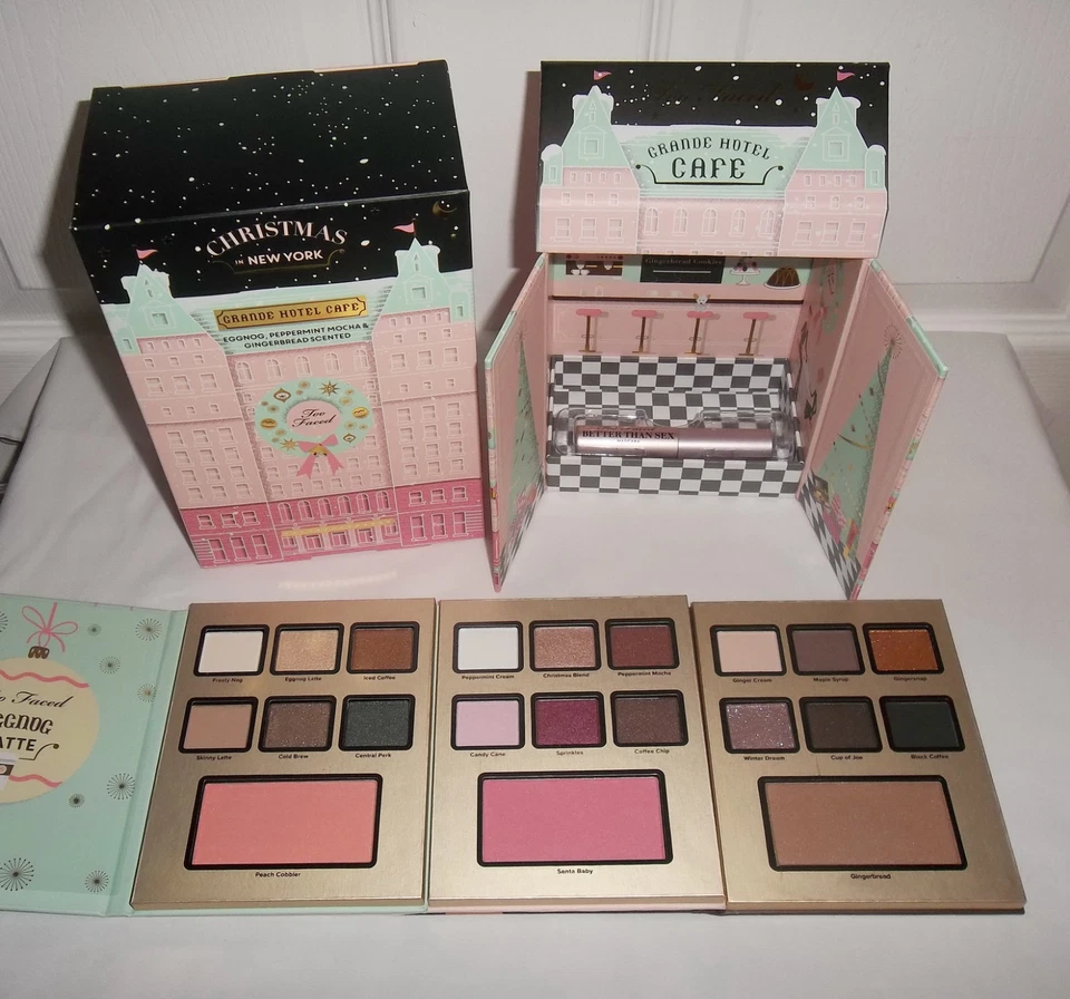 Too Faced Grande Hotel Cafe Face Makeup Eyeshadow Palette LTD Holiday Gift Set - Image 1 of 1