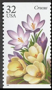US 3025 Garden Flowers Crocus 32c single MNH 1996 - Picture 1 of 1