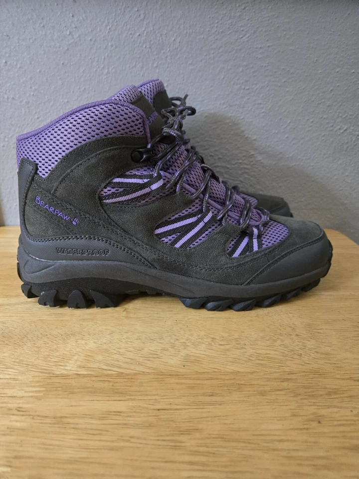 Bearpaw Tallac Women's Size 9.5 Waterproof Hiker Boot Purple and Gray - Image 1 of 4