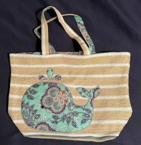 vera bradley striped beach tote