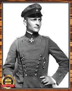 Letrero de metal Manfred von Richthofen - El Barón Rojo - Primera Guerra Mundial 11 x 14 - Imagen 1 de 4