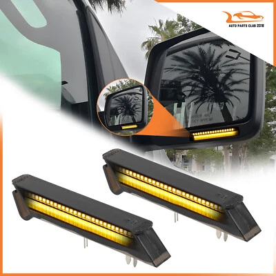 2 peças fumê para Ford F-150 2004-2014 LED sob espelho lateral luzes de seta - Imagem 1 de 4