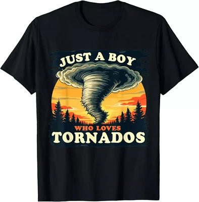 Camiseta Just a Boy Who Love Tornados Meteorology Storm Chaser Talla S-4XL Foto 1 de 4