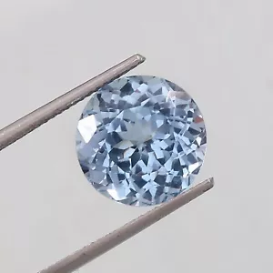 AAA+ Natural Flawless Brazilian Aquamarine Loose Round Gemstone Cut 10x10 MM - Picture 1 of 6