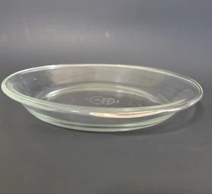 Plato para hornear de vidrio transparente vintage Anchor Hocking Pie 9" Fire King #460 - Imagen 1 de 4