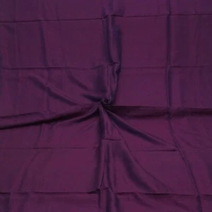 Vintage Purple 100% Pure Silk Handloom Sari Remnant 4YD Craft Fabric Silk Scrap - Picture 1 of 4