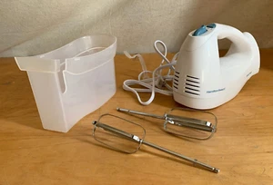 Hamilton Beach 6 Speed White Hand Mixer w/Storage Case & Bowl Rest p# 62682RZ - Picture 1 of 13