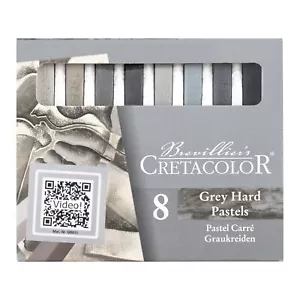 Hard Pastel Set 8 Count Pack of 1 Gray - Picture 1 of 1