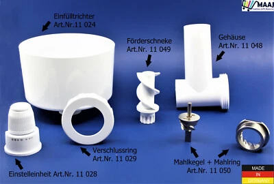 ERSATZ GETREIDEMÜHLE MESSERSCHMIDT MAHLWERK VERSTELLUNG RING SCHNECKE SPAREPARTS - Bild 1 von 3