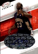 2005-06 SAGE Premium Autogaphs Platinum #A6 CHRIS TAFT Auto /10
