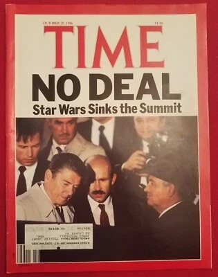 TIME MAGAZINE, Ronald Reagan, Oct 20, 1986; Star Wars; Vintage; Very Good! - Image 1 of 4