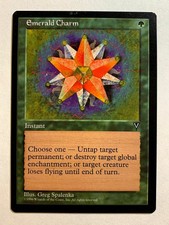 EMERALD CHARM Visions 1997 Magic The Gathering MTG Common Green HP